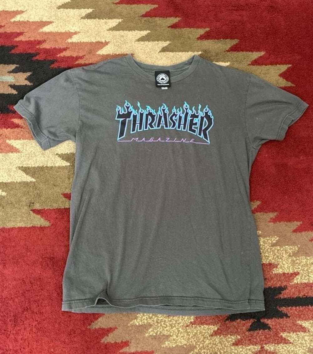 Thrasher Magazine Flame Logo Short Sleeve Graphic T-Shirt